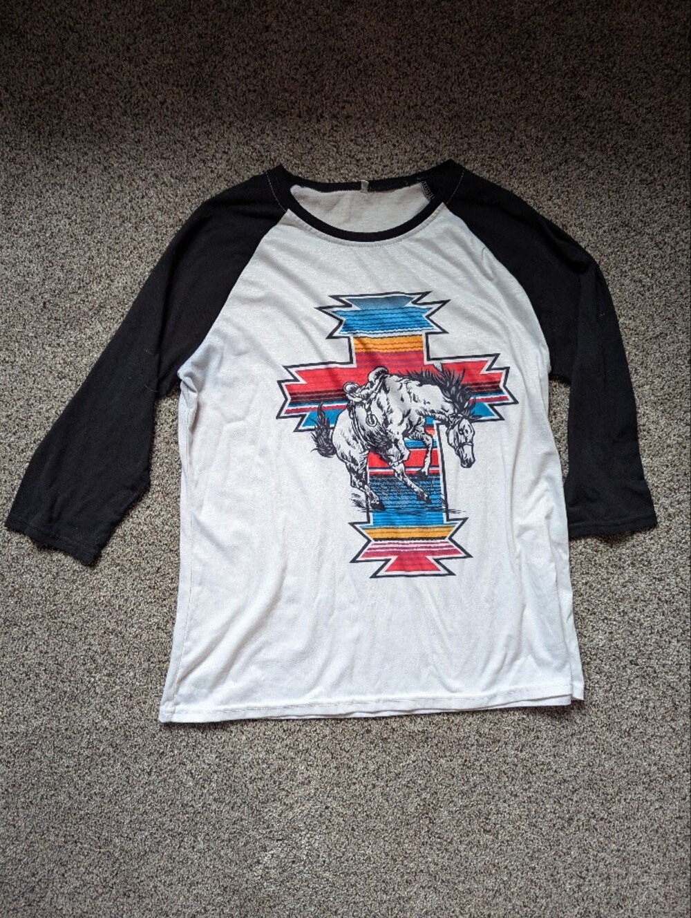 Western 3/4 Sleeve Size L
